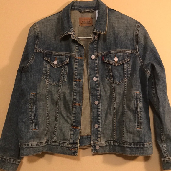 plus size levi jean jacket